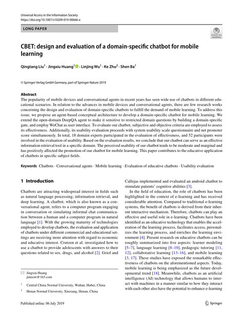 CBET: design and evaluation of a domain.